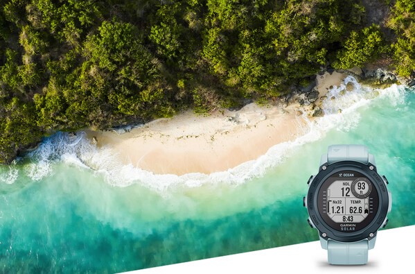 佳明多功能GPS潜水电脑表采用回收的海洋塑料来制造手表外壳、表圈和按钮。（图片来自佳明）.jpg