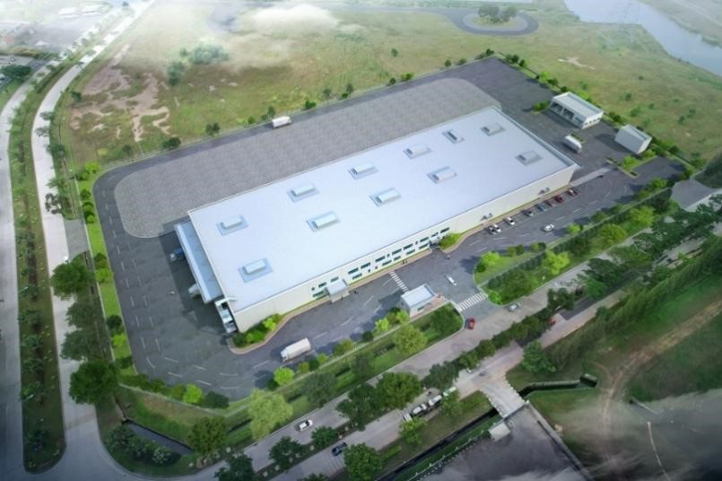鸟瞰现代摩比斯（Hyundai Mobis）在印尼兴建中的电池系统工厂。.jpg