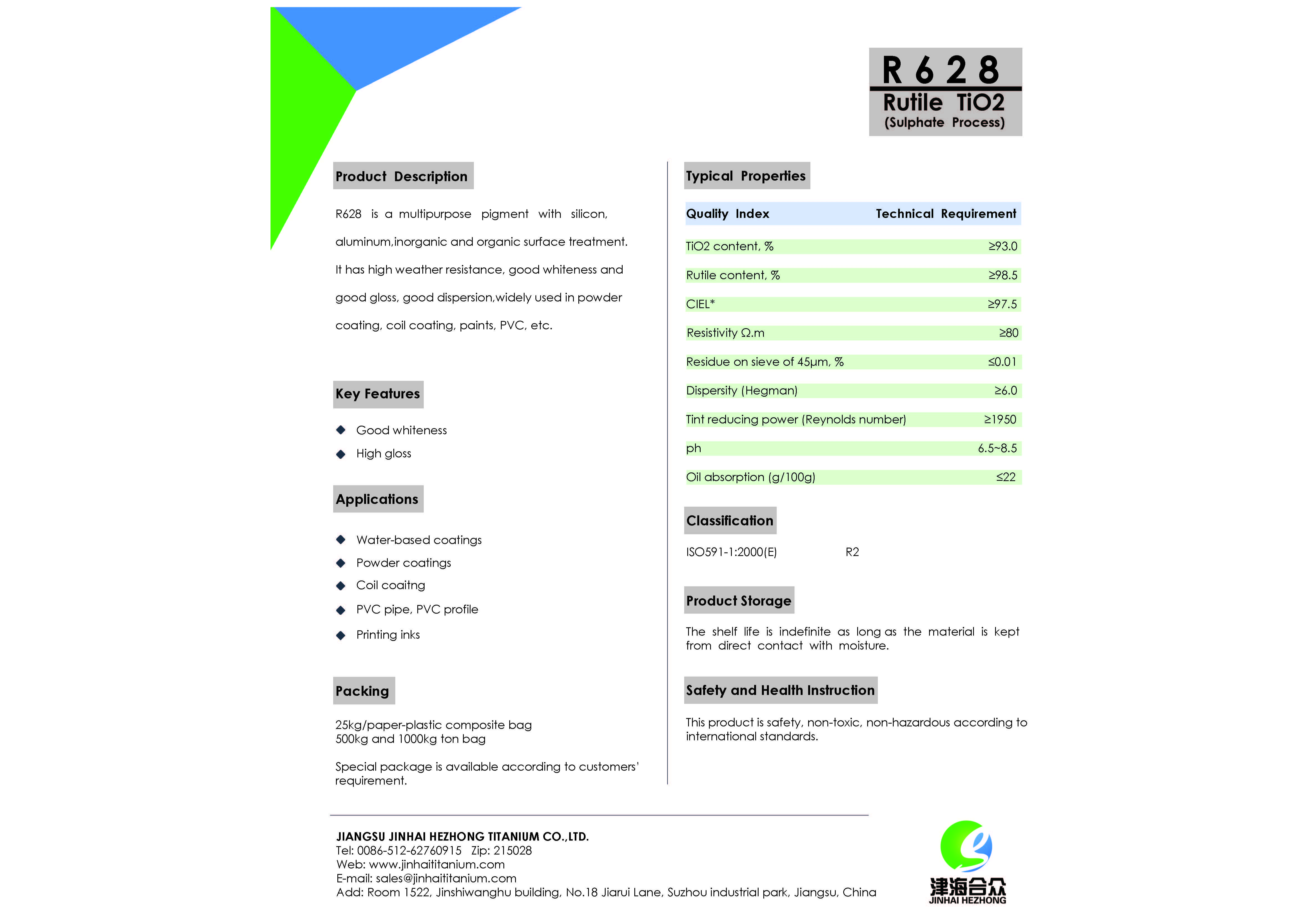R628 TITANIUM DIOXIDE | One-click to Connect with Plastics and Rubber ...