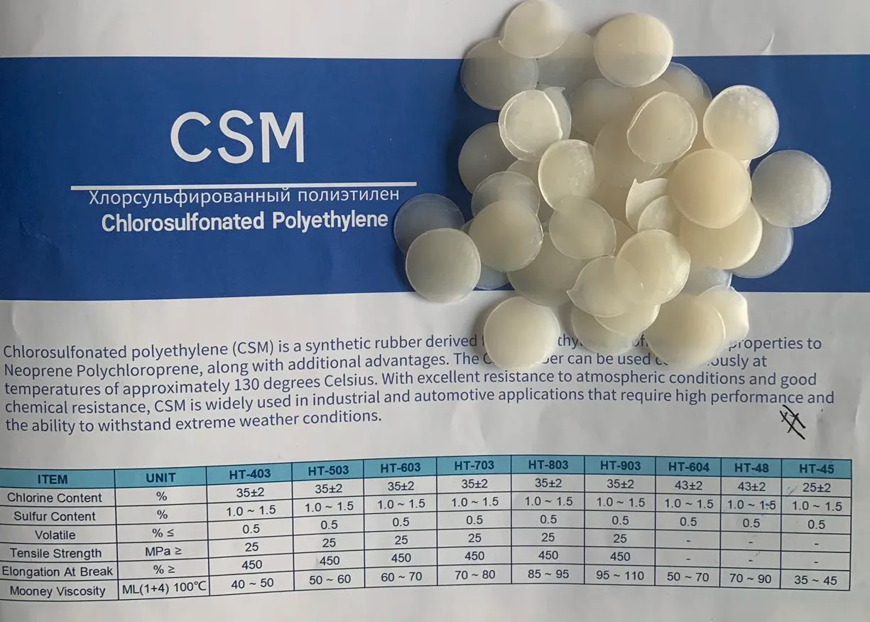 Chlorosulfonated Polyethylene CSM/Hypalon SliderImage