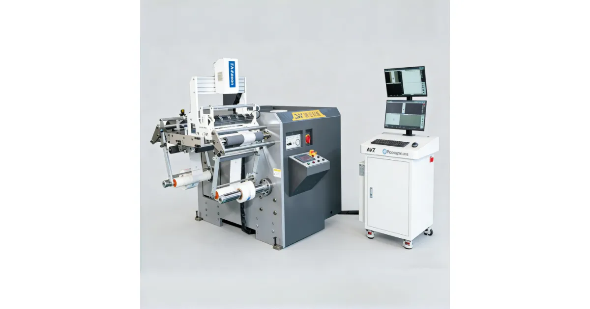 Lid Attach Rework Machine Inspection and Rewinding Machine | Plastics and R...