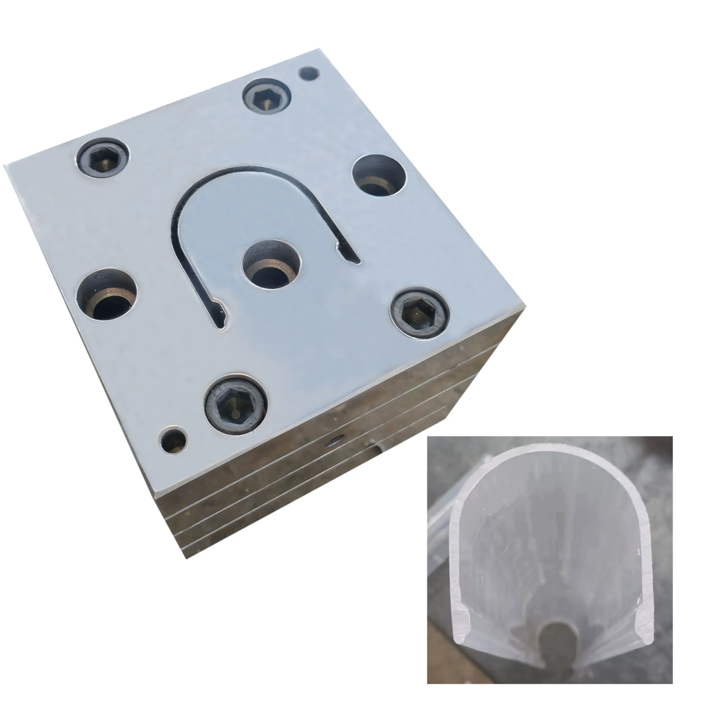 PC/PMMA/ABS lamp shade mold Lamp cover co-extrusion Die SliderImage