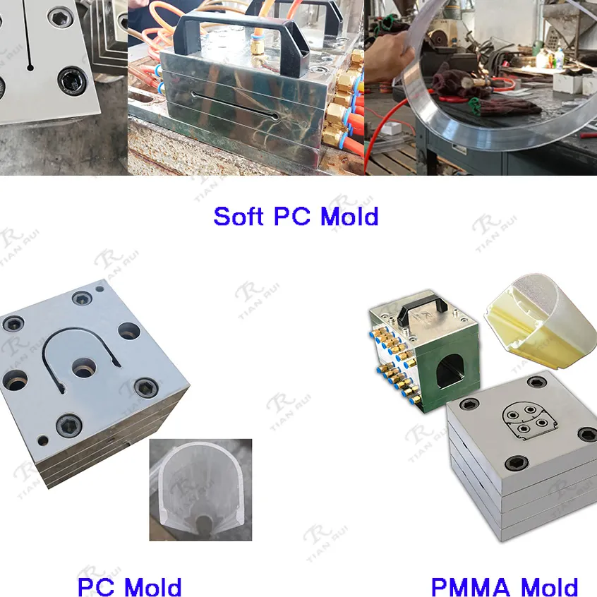 PC/PMMA/ABS lamp shade mold Lamp cover co-extrusion Die SliderImage