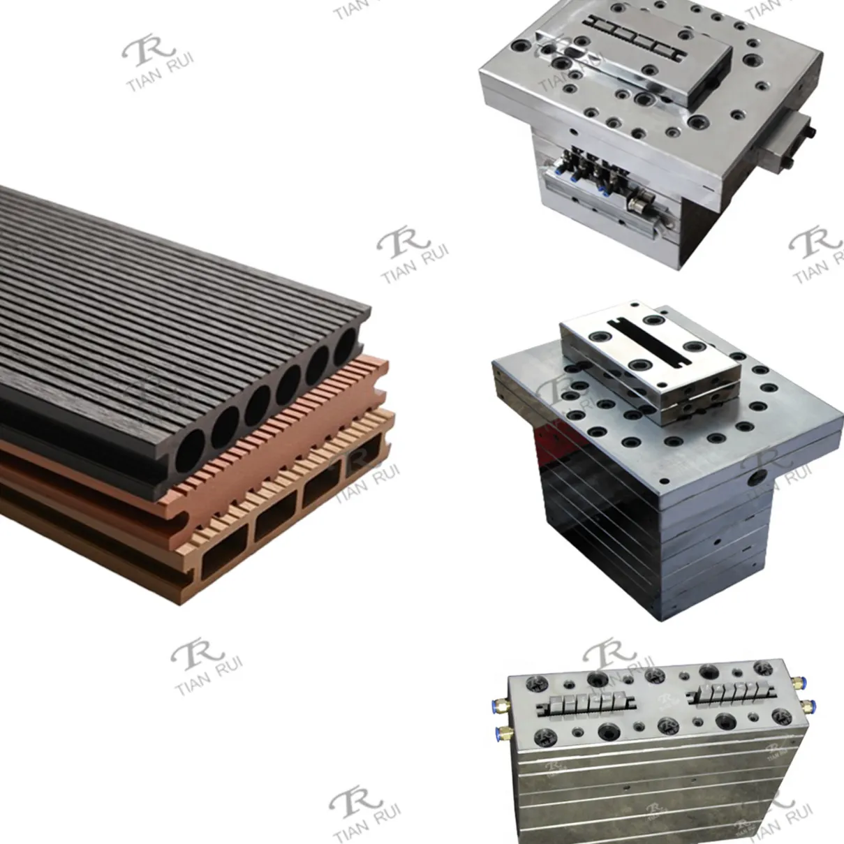 PE Wood Plastic Extrusion Mold WPC floor Panel Mould SliderImage