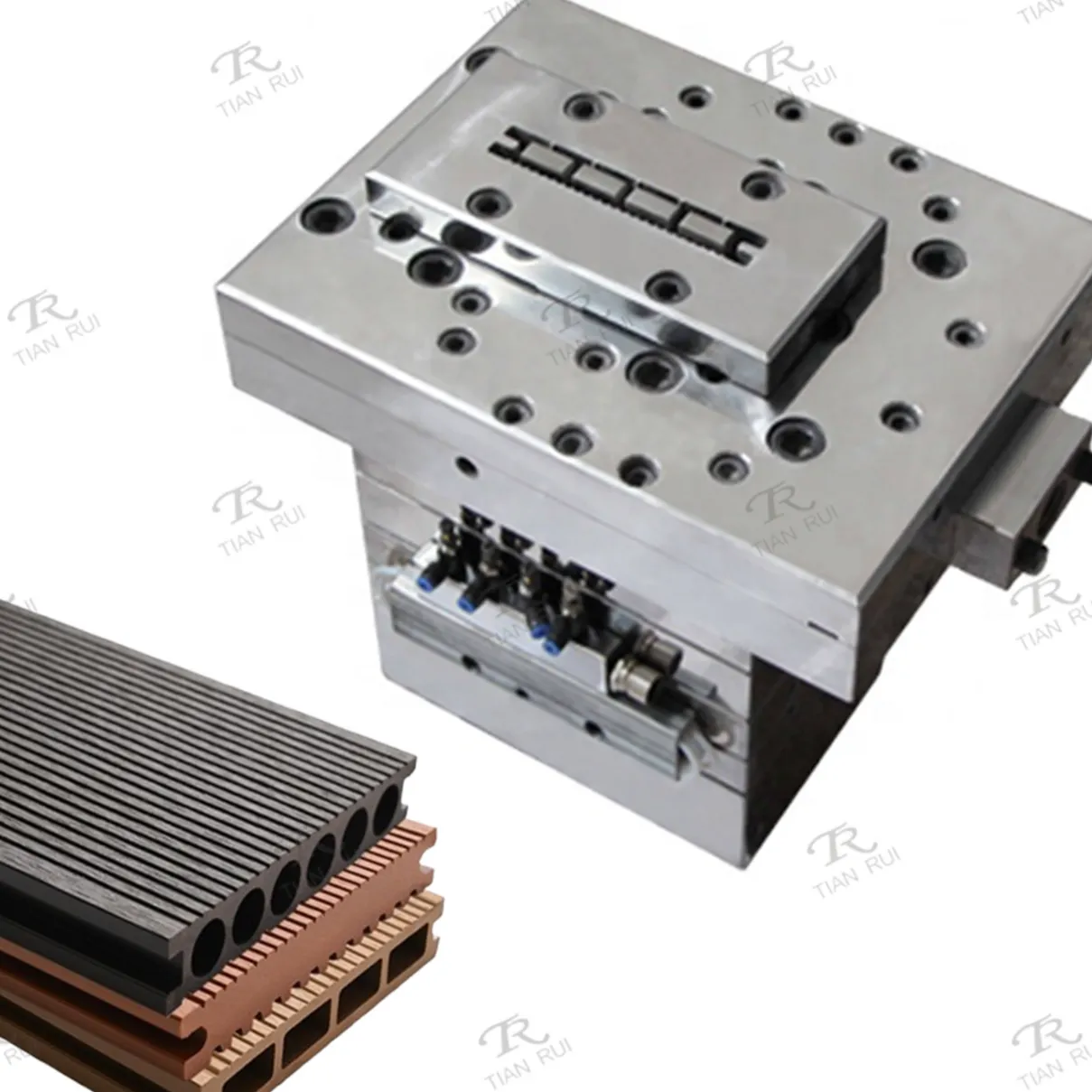PE Wood Plastic Extrusion Mold WPC floor Panel Mould SliderImage