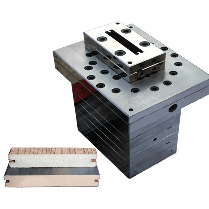 PE Wood Plastic Extrusion Mold WPC floor Panel Mould SliderImage