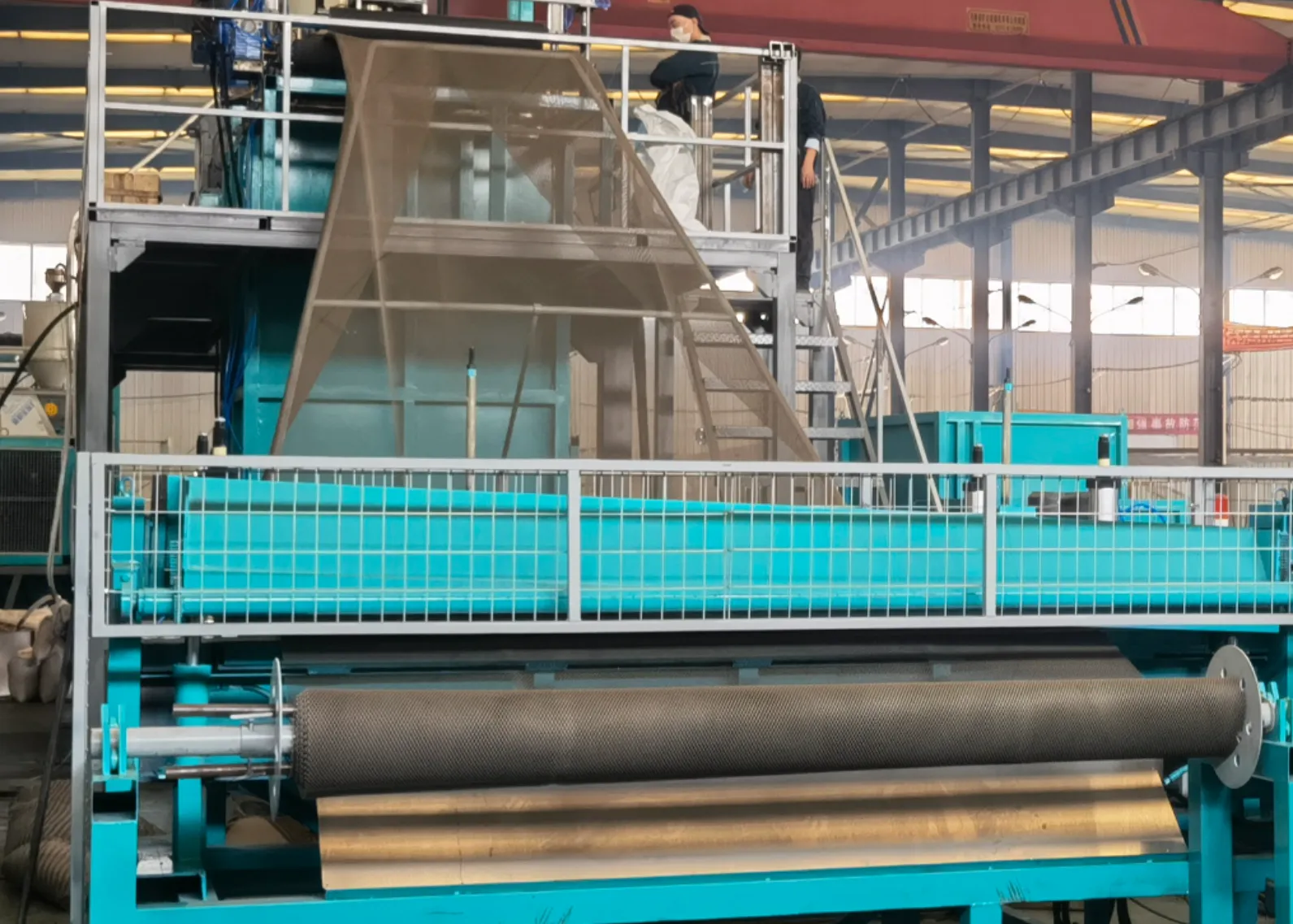 Plastic 3D Composite Drainage Net Machine SliderImage