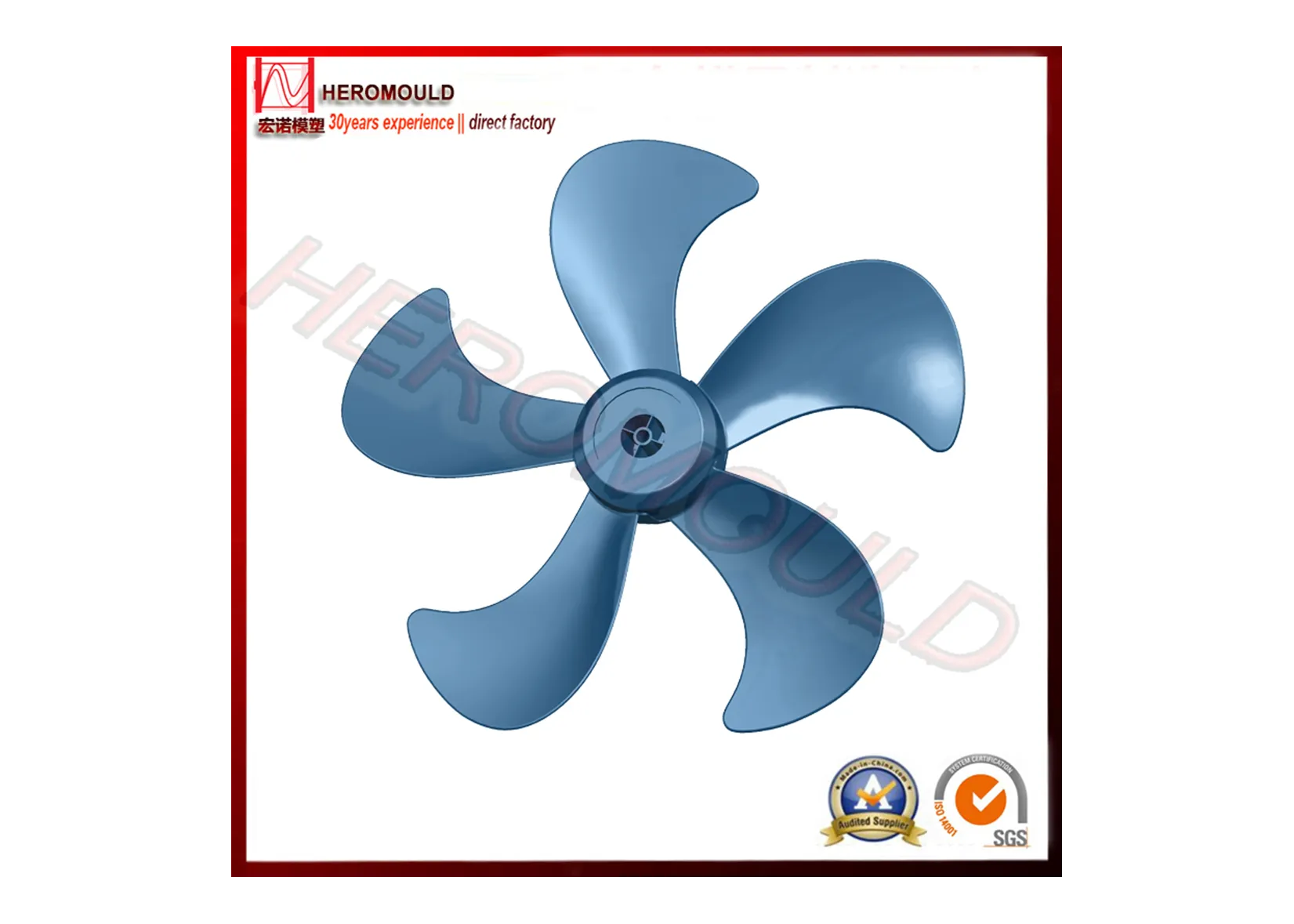 Customized Mould Maker Plastic Fan Parts Blade Injection Mould HEROMOULD SliderImage