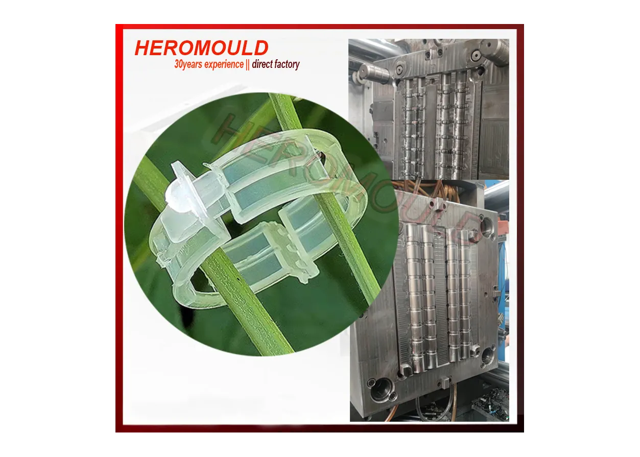 Customized Plastic VPlant Fixed Clip Injection Moulds SliderImage