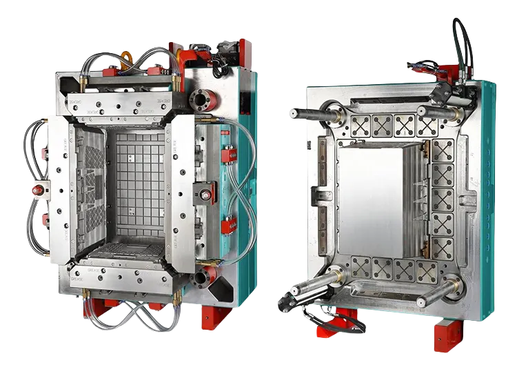 Plastic crate mould PP storage container box mold Vegetable fruit storage crates tooling mold SliderImage