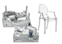 Taizhou Mold Manufacturer Custom PC Transparent Durable Plastic Chair Injection Mould