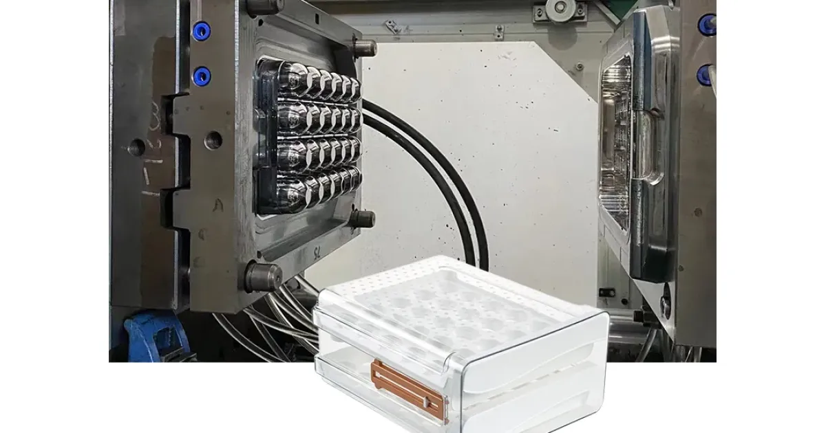 Injection mold opening injection molding egg stor...