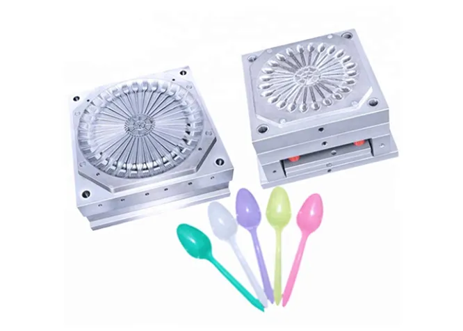 Injection mold processing Disposable knife, fork and spoon mold Daily necessities plastic mold SliderImage