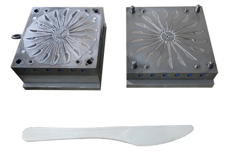 Injection mold processing Disposable knife, fork and spoon mold Daily necessities plastic mold SliderImage