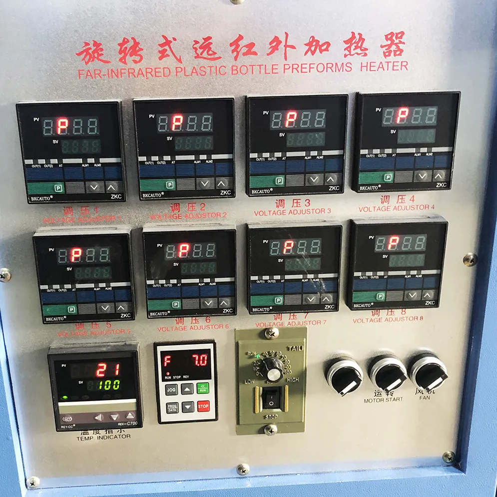 1400-1800 BPH 1.5L High Speed Semi Automatic 4 Cavities Bottle Blowing Machine SliderImage