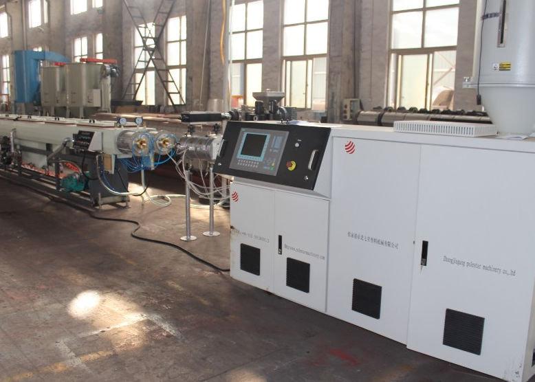 Plastic pipe extrusion production line SliderImage