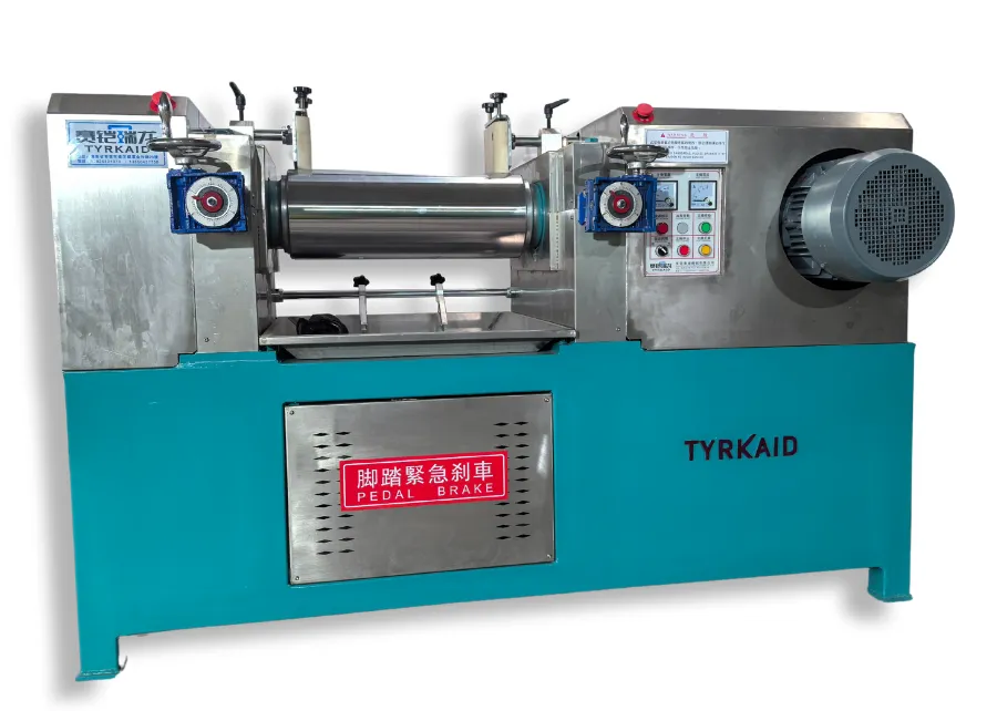 Lab-Scale Two-Roll Mixing Mill for Silicone Rubber & Plastic Blending SliderImage