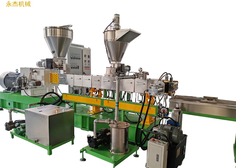 Competitive-price PA PP ABS PC compound with long/short glass fiber plastic granulating line twin screw extruder SliderImage