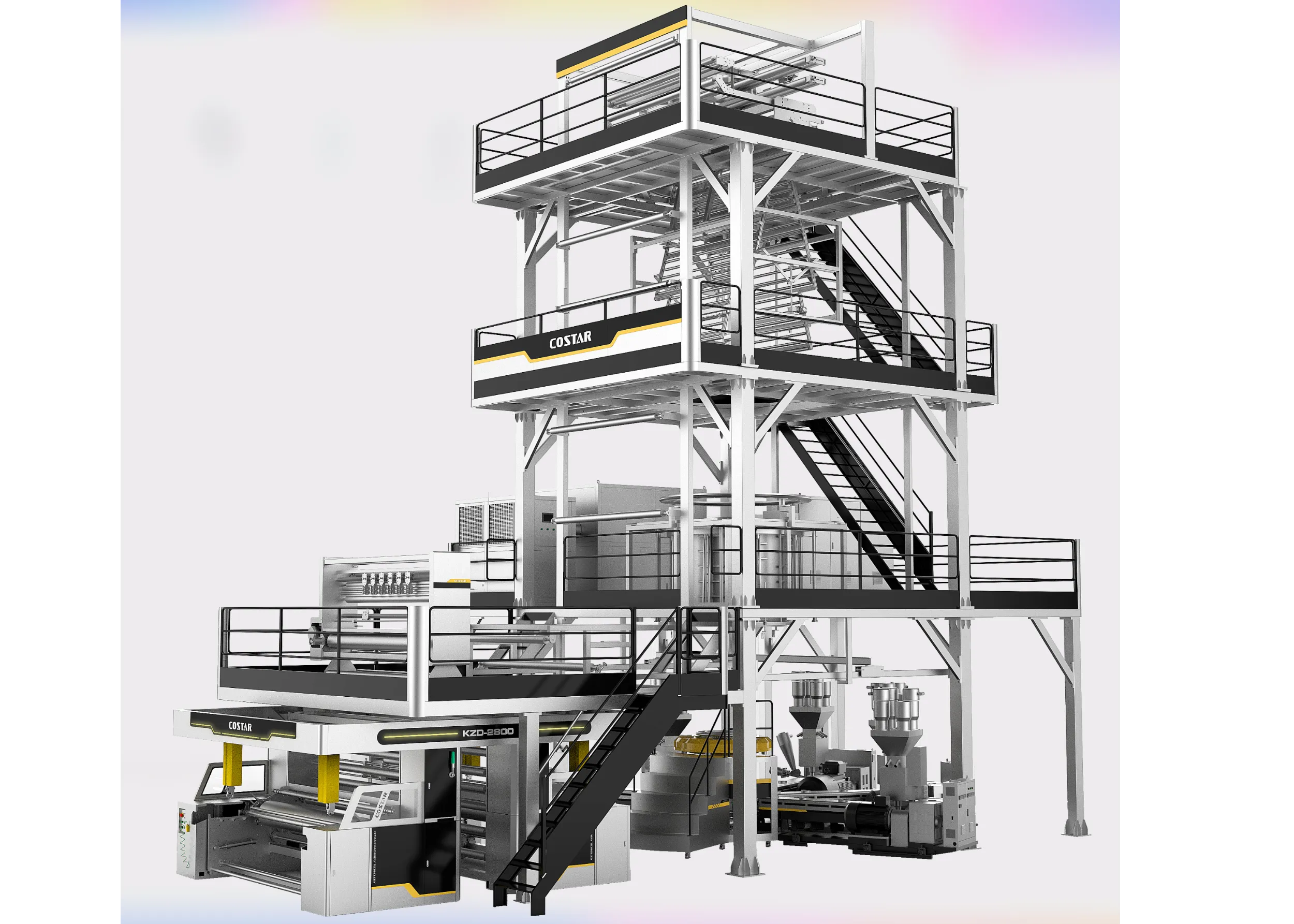 Multilayer co-extrusion film blowing machine SliderImage