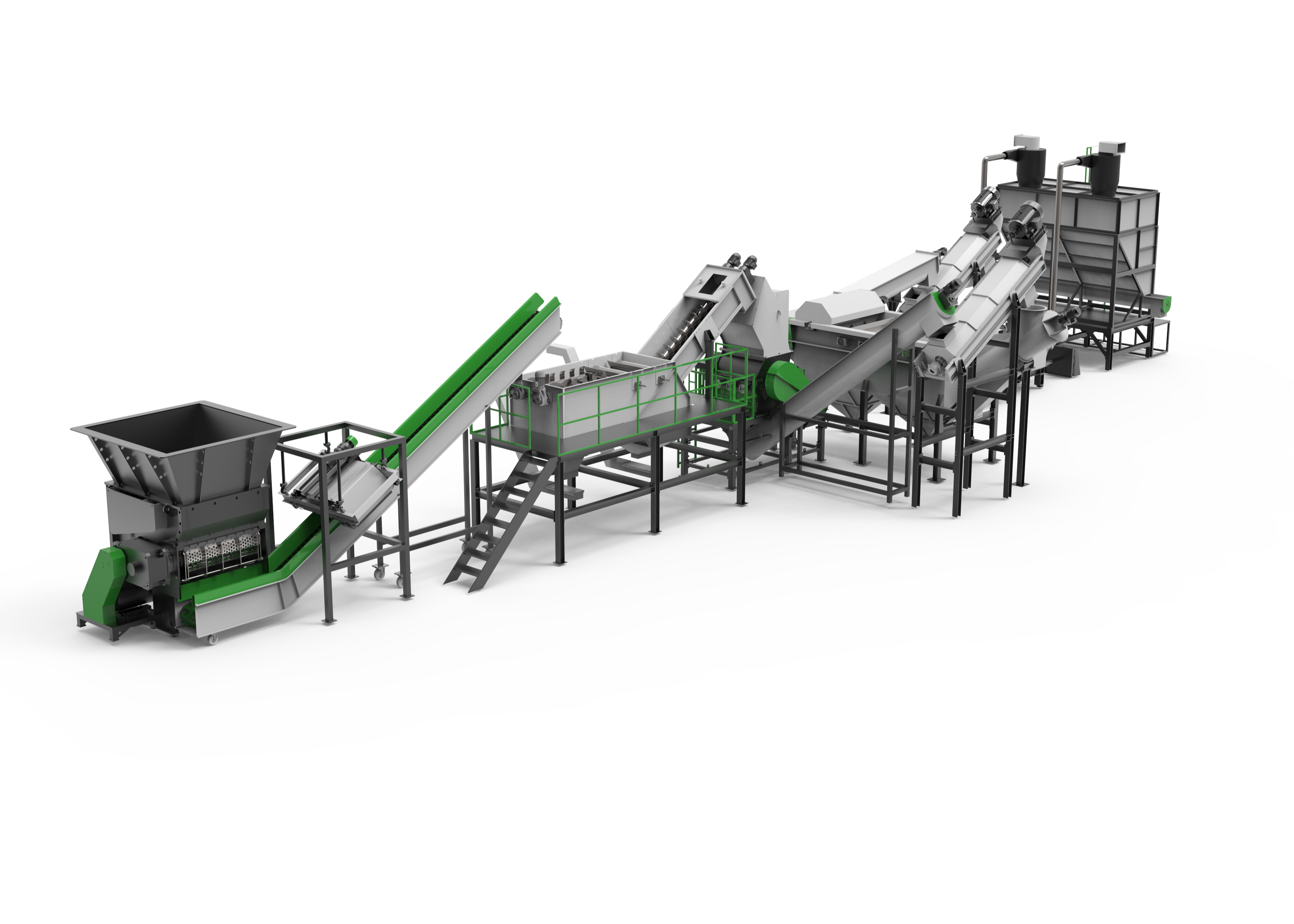 PP/PE film and woven bags recycling washing system  SliderImage