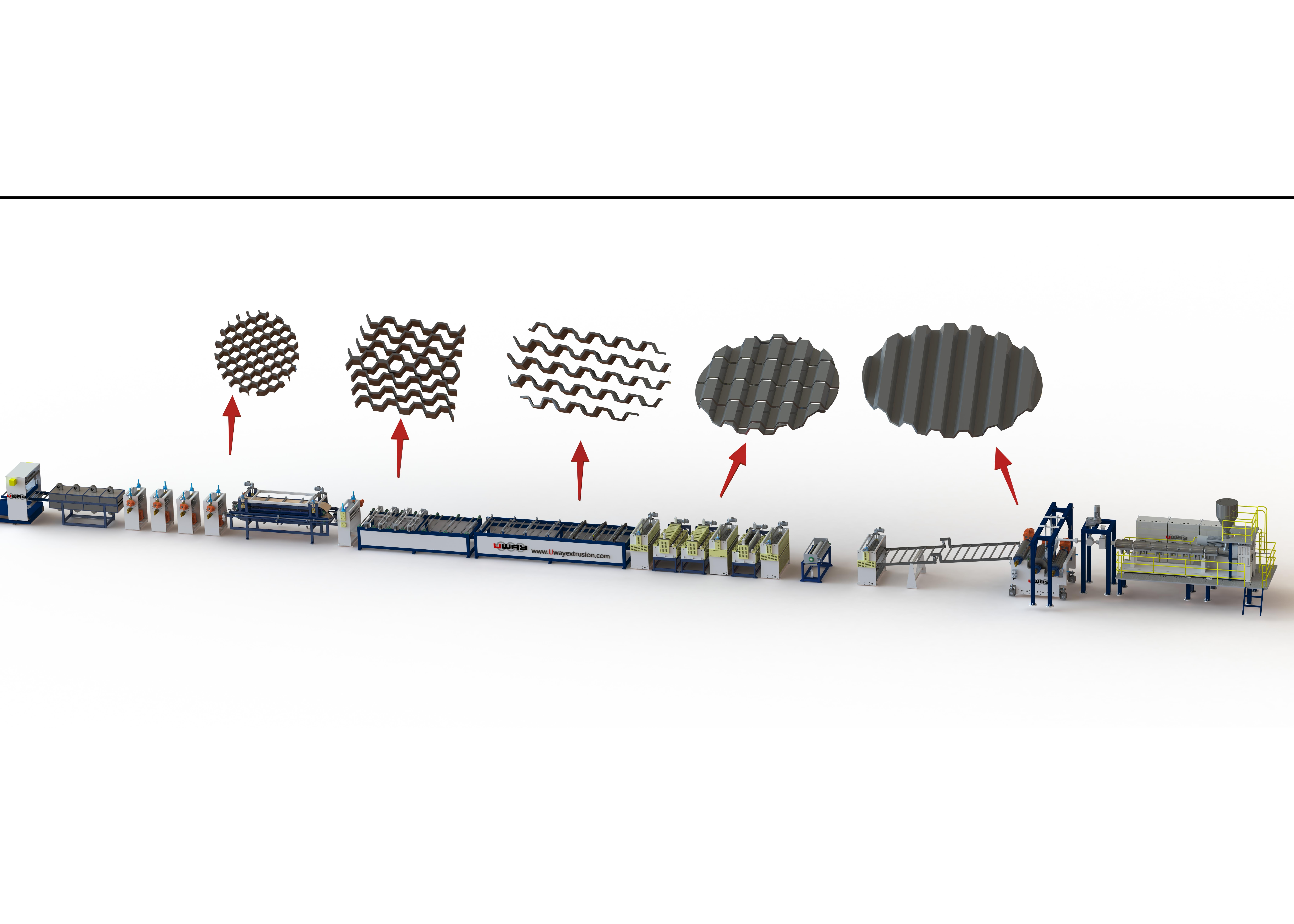 PP Hexagonal Honeycomb Board Production Line SliderImage