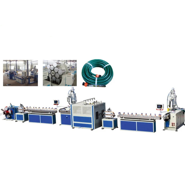 PVC fiber reinforced hose extrusion line SliderImage
