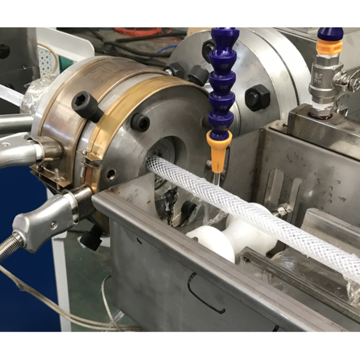 PVC fiber reinforced hose extrusion line SliderImage