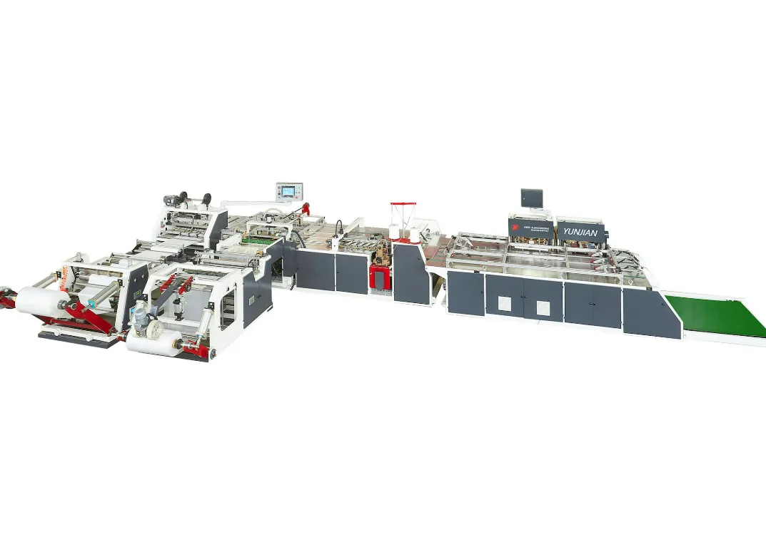 WOVEN BAG AUTO CUTTING SEWING INSERTING HEMMING MACHINE SliderImage