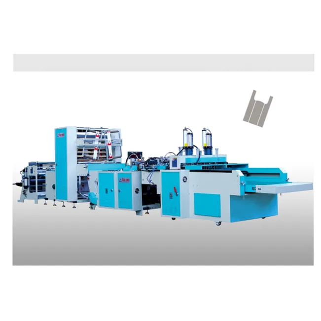 Servo Controlled Thermal Slitting T-shirt Bag Making  SliderImage
