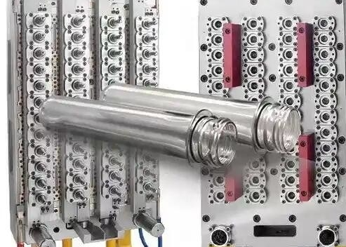 Hot Runner PET Preform Mould Plastic Tube Injection Preform Mould 48 Cavity SliderImage