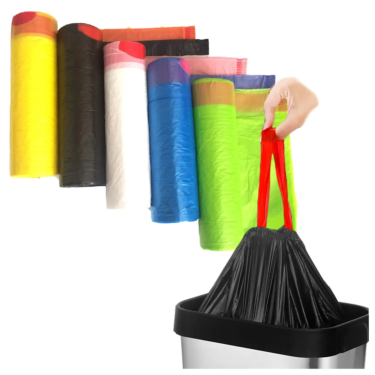 interleaf draw tape garbage bag on roll making machine SliderImage
