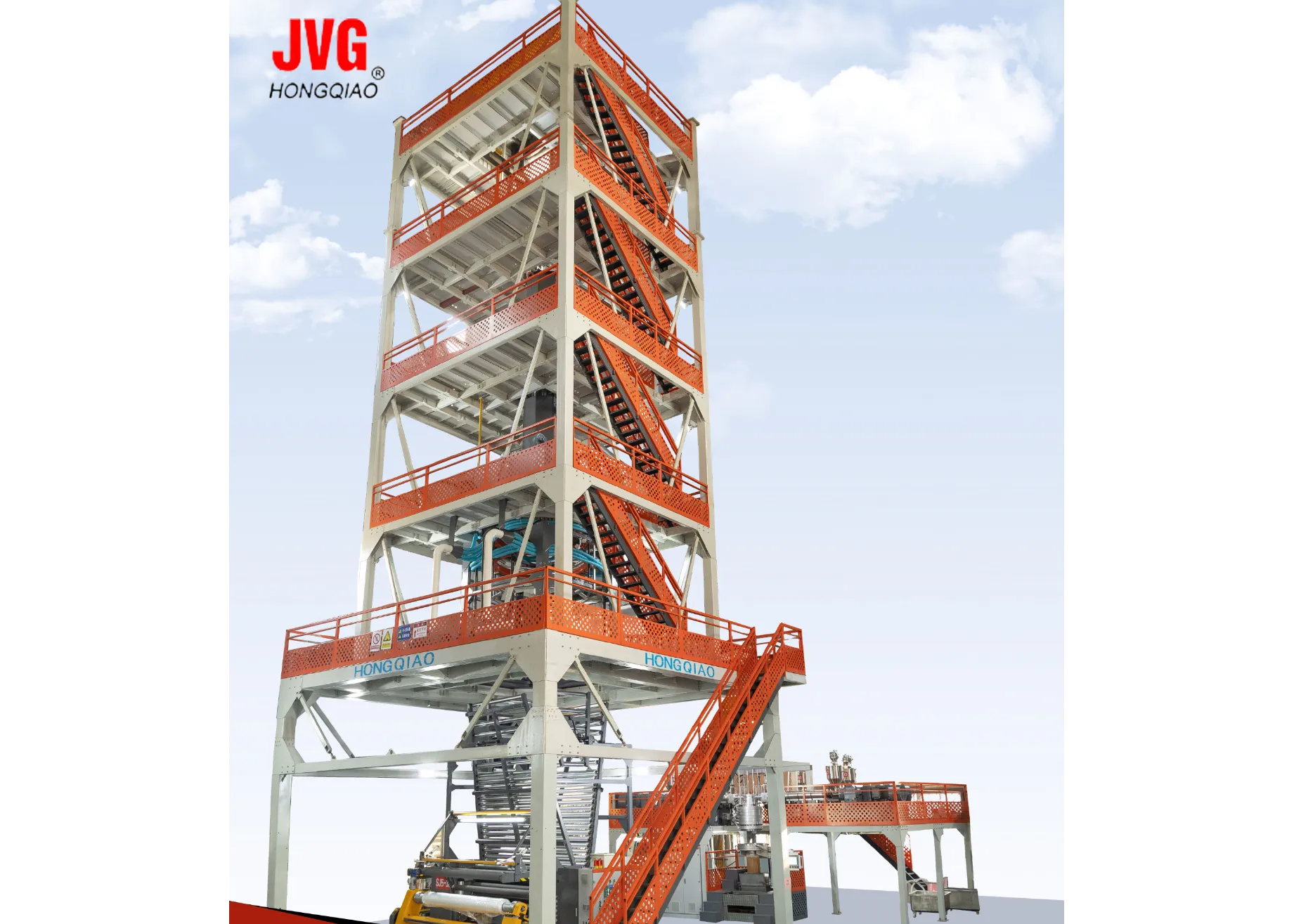 SJ5Five-Layer Co-Extrusion (POF) Film Blowing Unit SliderImage