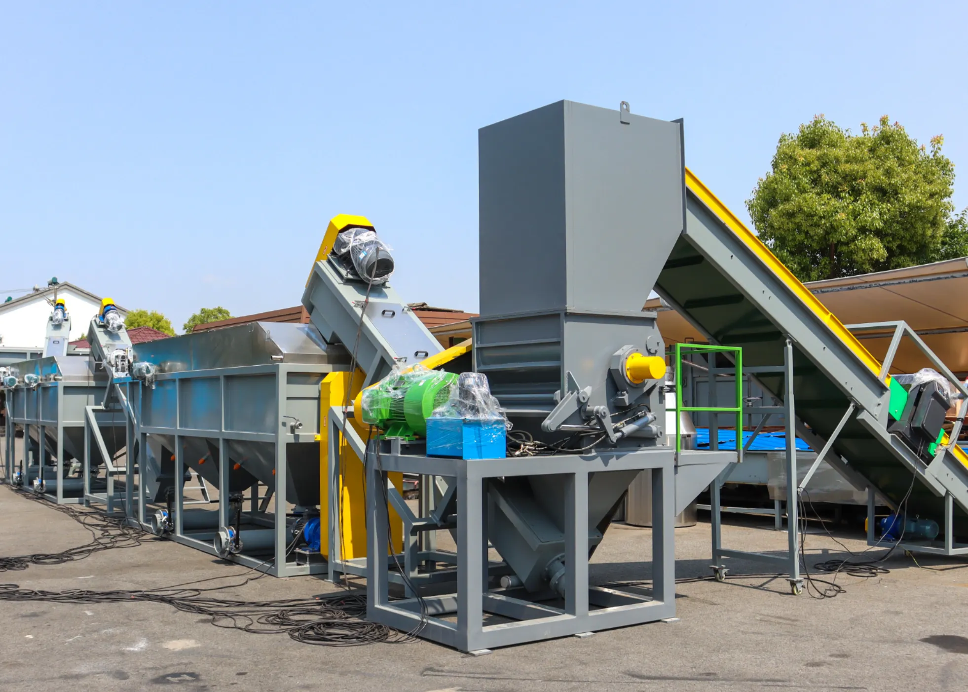 Plastic film recycling washing line SliderImage