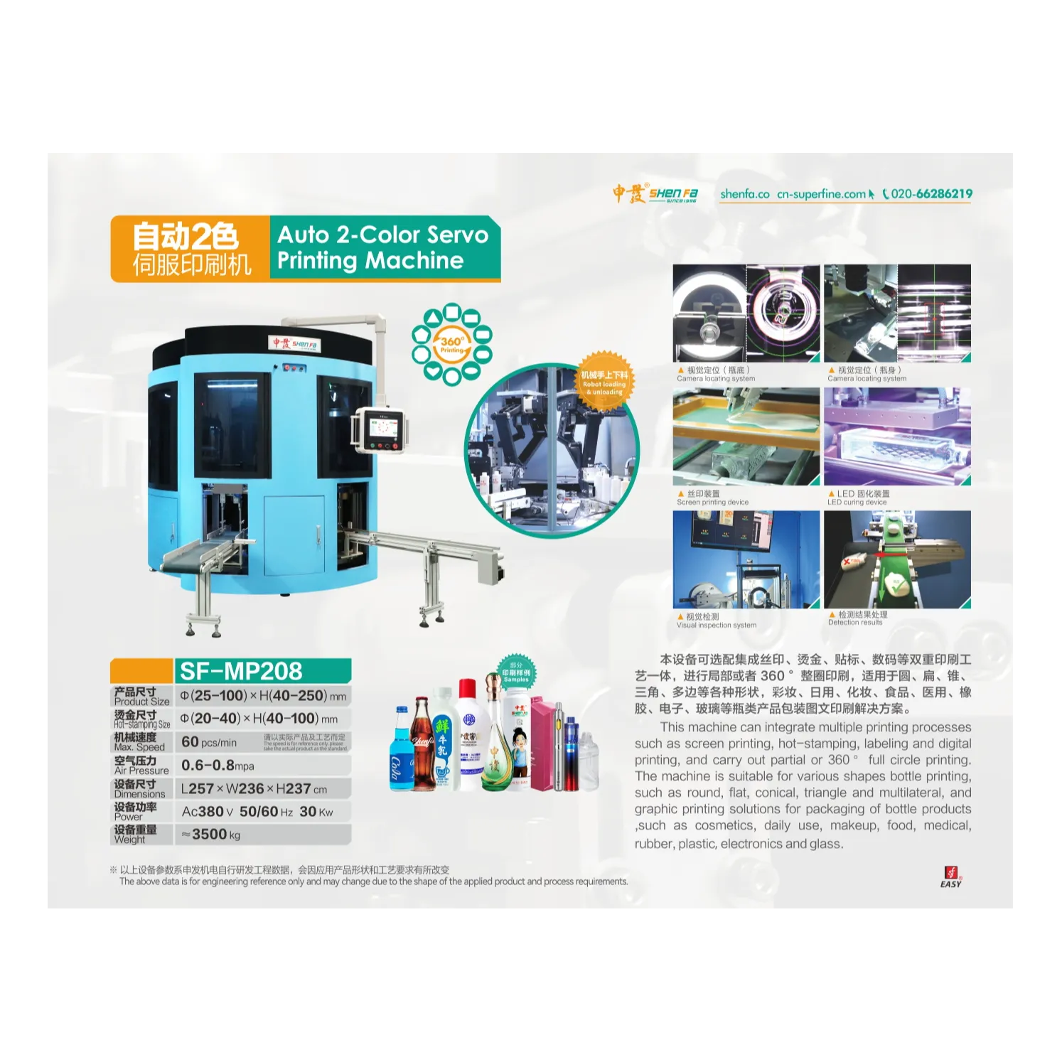 自动瓶子丝网印刷机 SliderImage