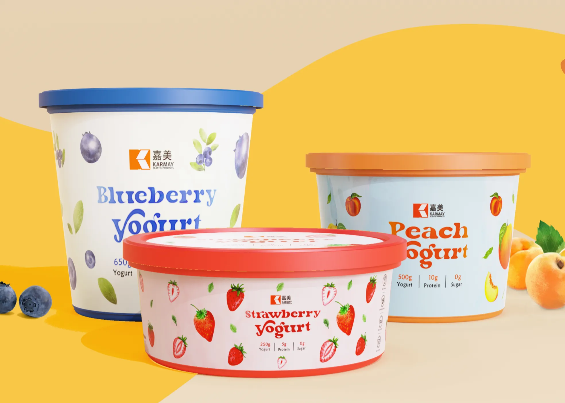 Karmay 250g/500g/650g Injection IML Food Packaging Container SliderImage