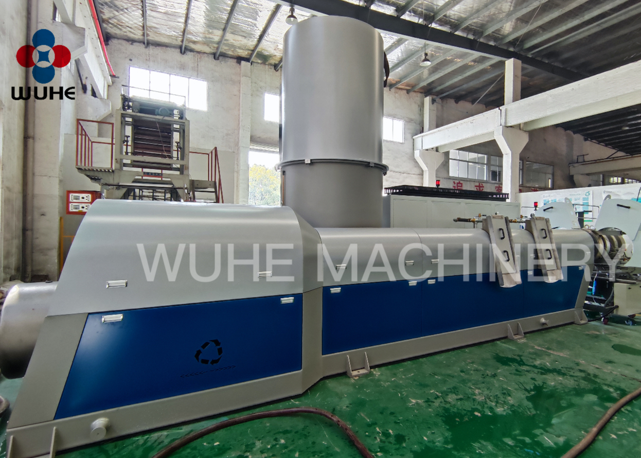 PP/PE film & bags recycling compactor granulation line SliderImage