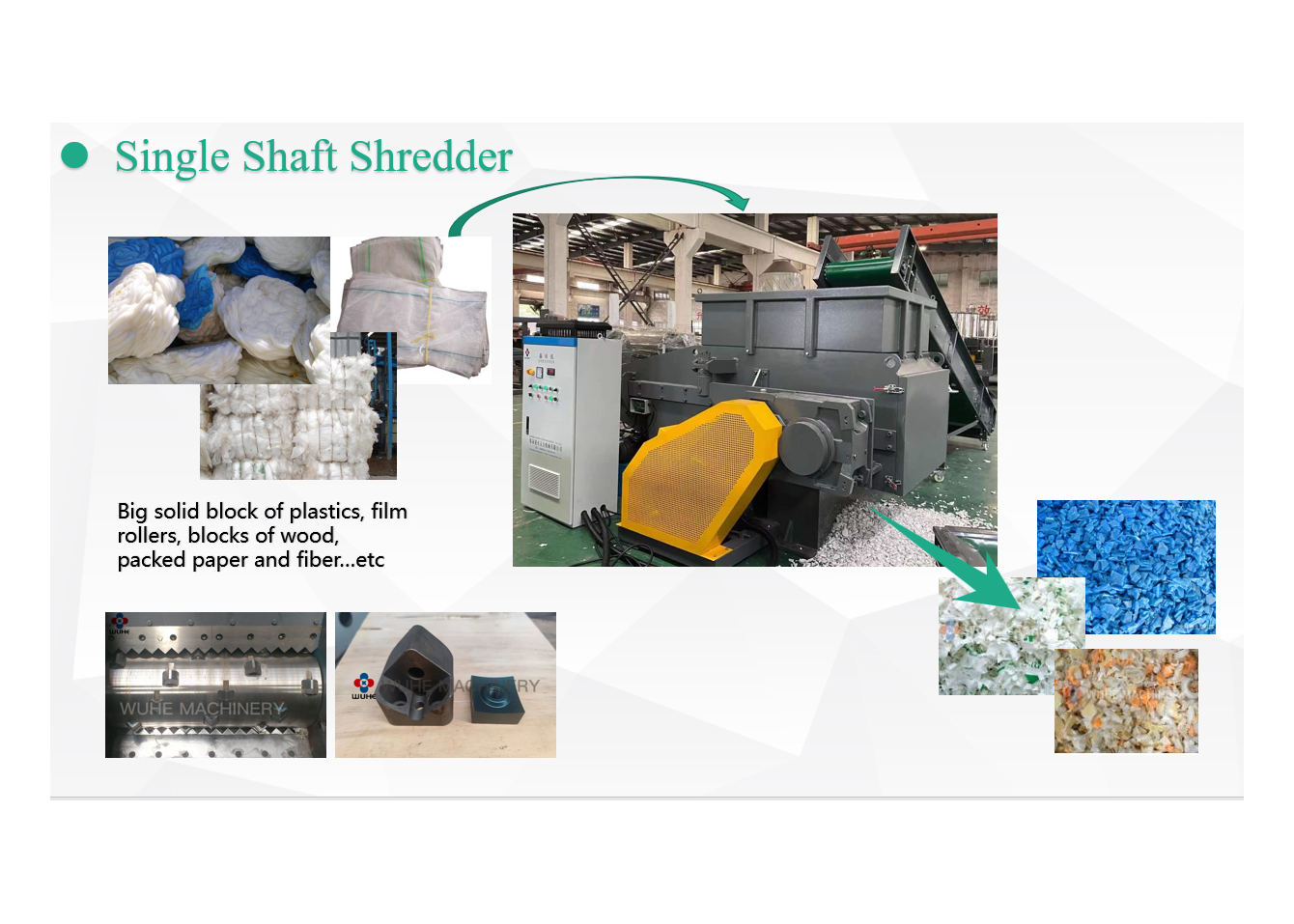 single/double shaft shredder SliderImage