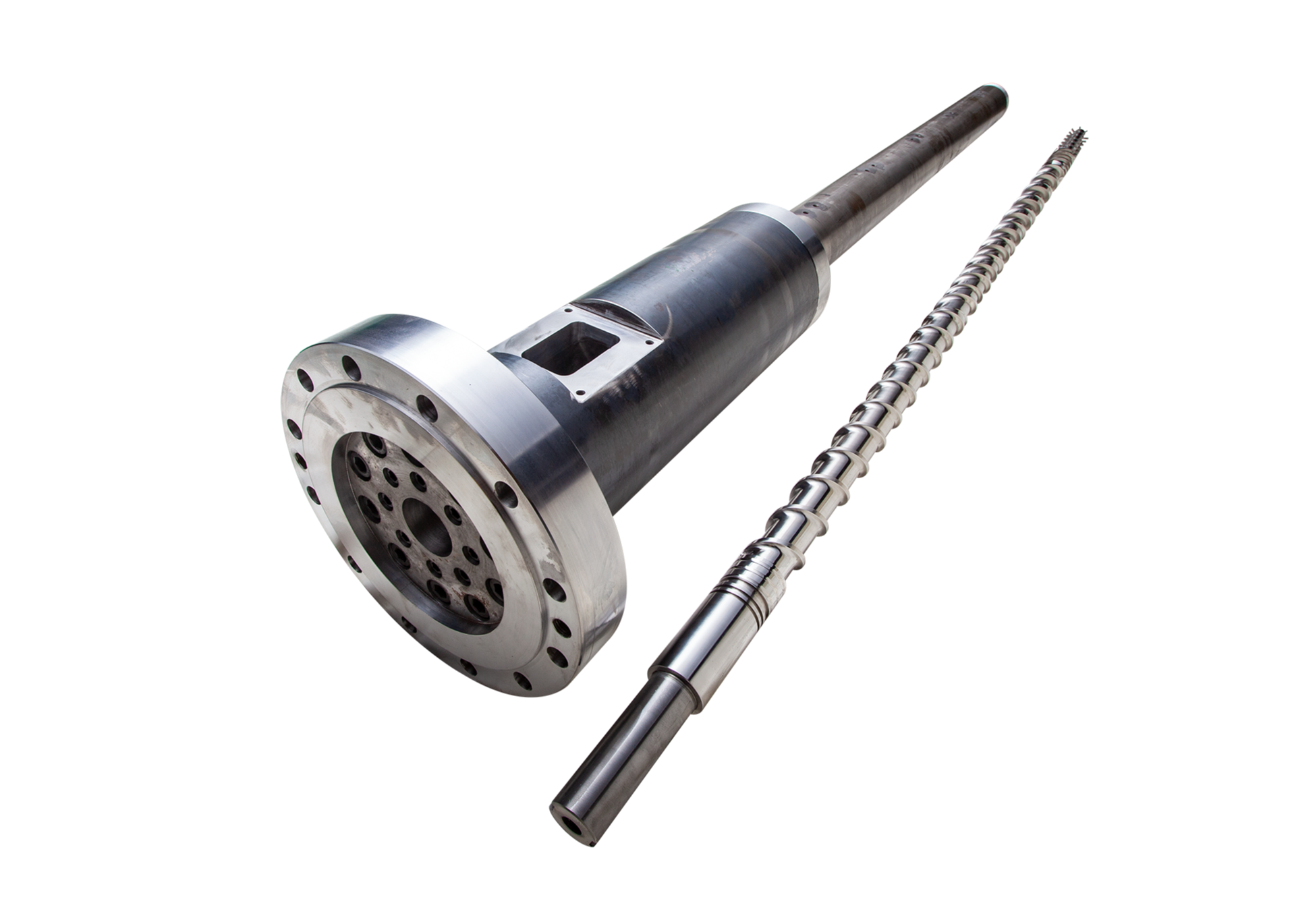 Bimetallic Single Screw and Barrel for Extruder SliderImage