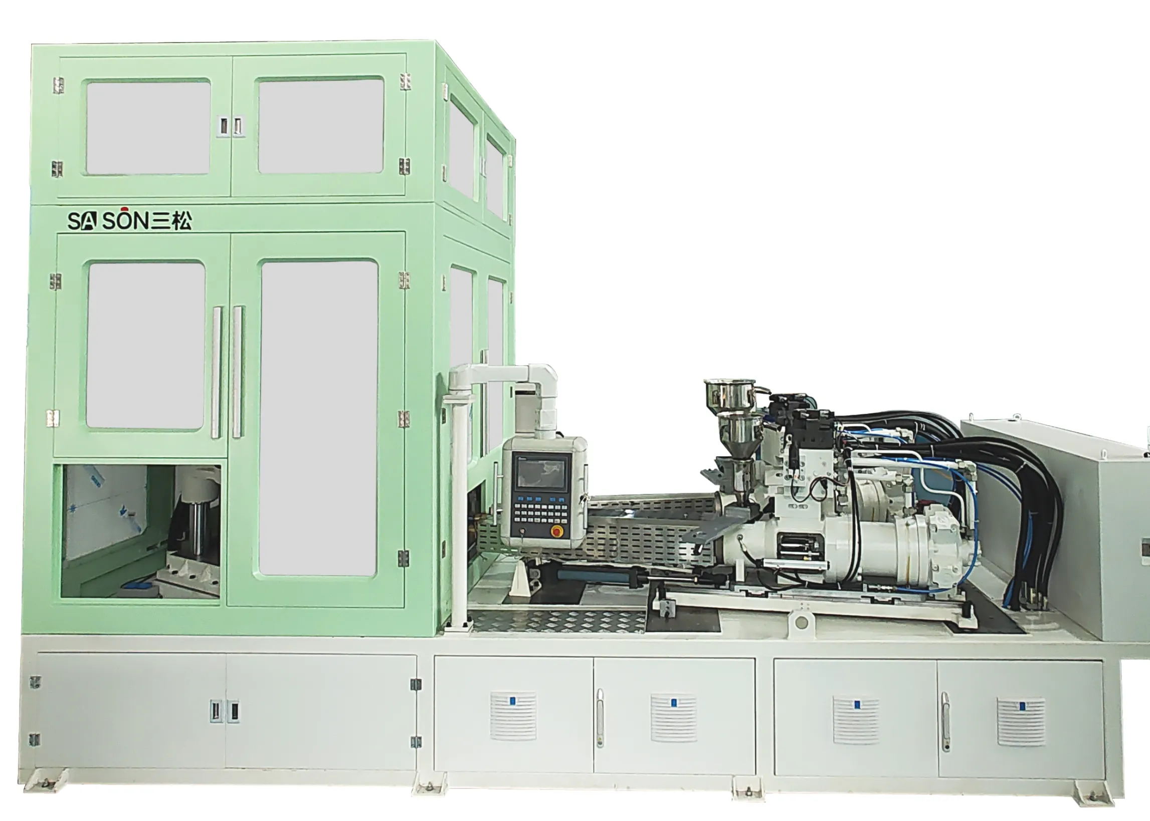 One-Step Injection Stretch Blow Molding Machine with 3 Station for Making Double-Color Plastic Bottles SliderImage