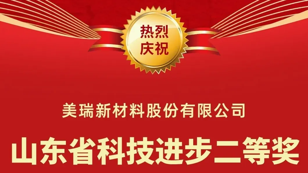 美瑞新材荣获“山东省科技进步二等奖”