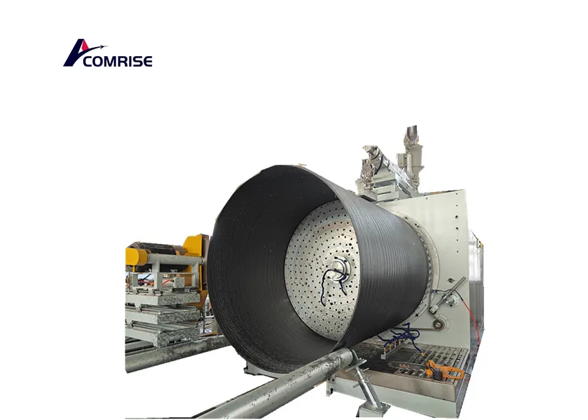 HDPE Solid wall winding pipe production line SliderImage