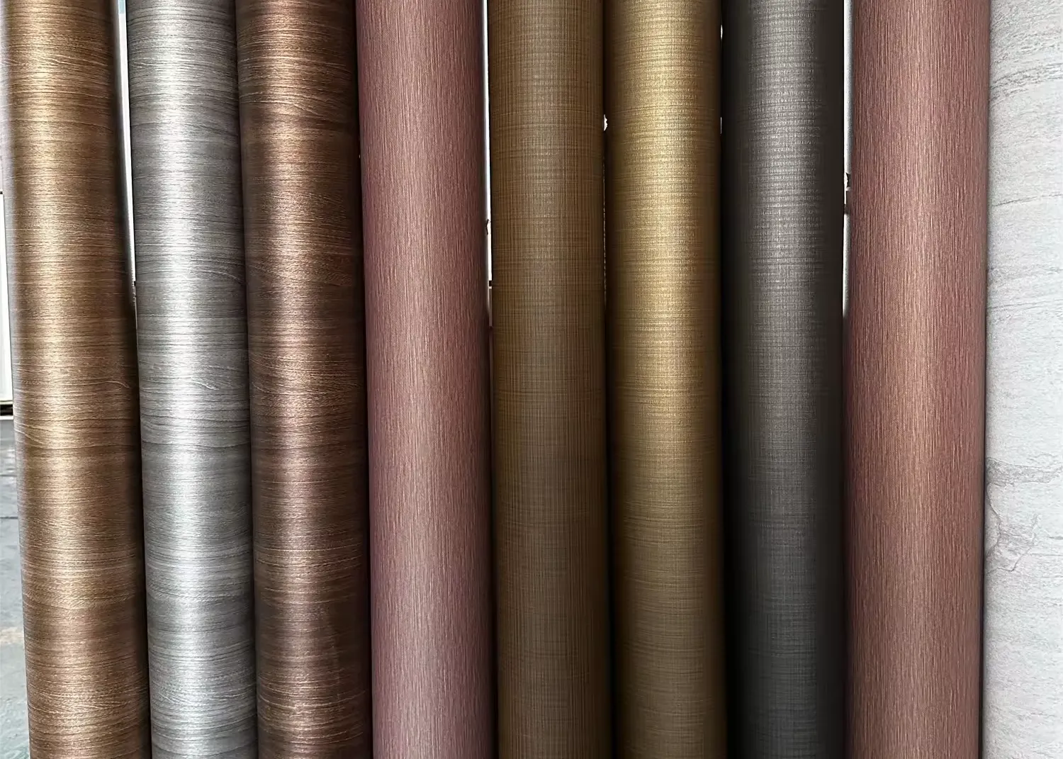 HIGH-END METALLIC WOODEN TEXTURE DOOR LAMINATION FILM NEW COLOR EMBOSSED PVC SliderImage