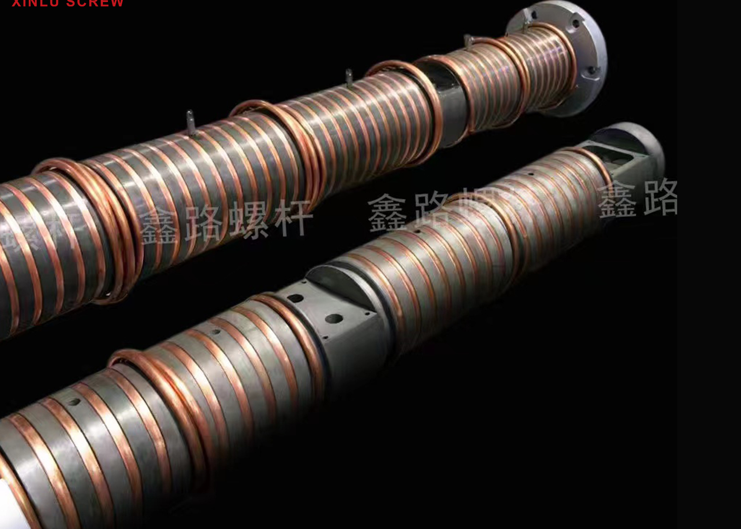 XINLU factory Conical twin screw and barrel for WPC SPC  Profile extruder SliderImage