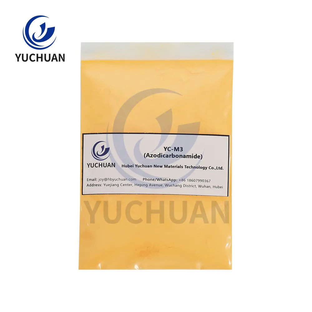 Factory Price Azodicarbonamide AC Blowing Agent Adca ADC Foaming Agent for PVC EVA XPE Crosslink Rubber NBR Foam CAS 123-77-3 SliderImage