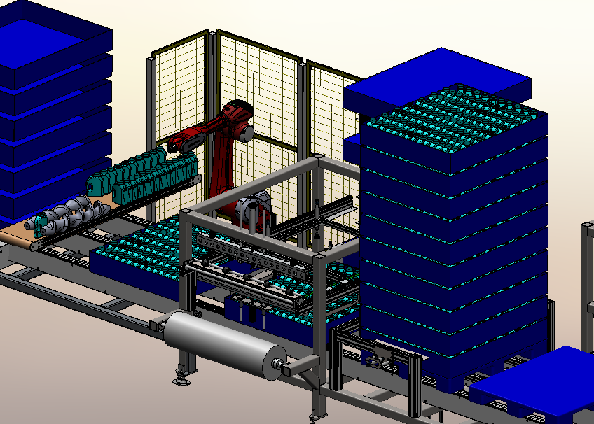 Flexible Robotics  Palletizing Machine for Bottles SliderImage