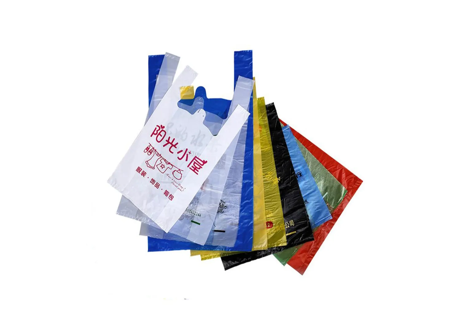 High Speed Double Lines Shopping  Plastic  HDPE LDPE Recycled T-shirt Bag Making Machine  SliderImage