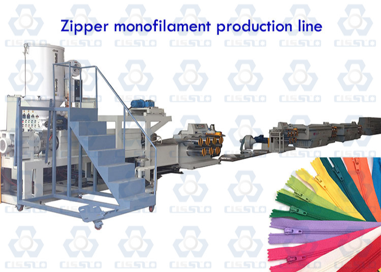 PET Polyester zipper monofilament extrusion machine SliderImage
