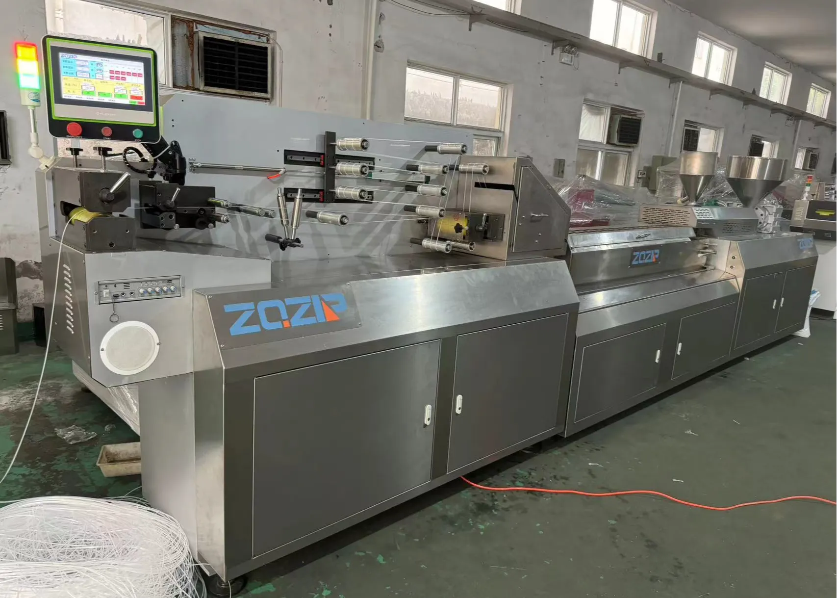NEW TYPE HIGH SPEED CO -EXTRUDER ZIPPER MACHINE SliderImage