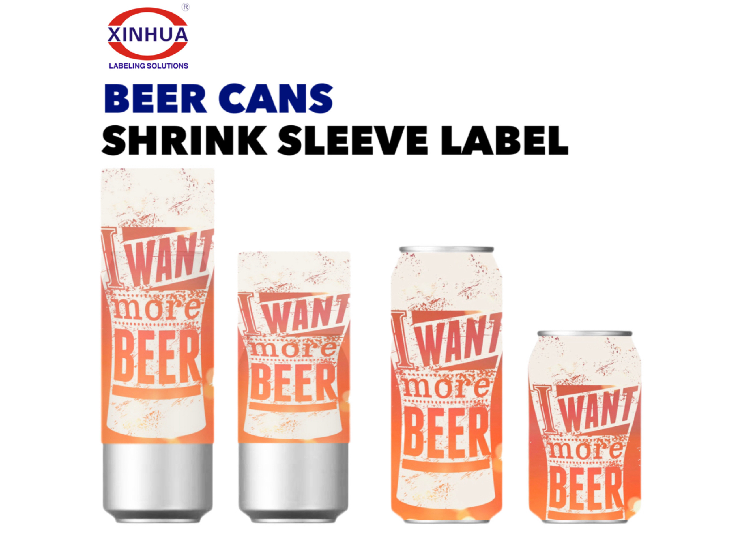Beer Can Shrink Sleeve Label Applicator Machine SliderImage