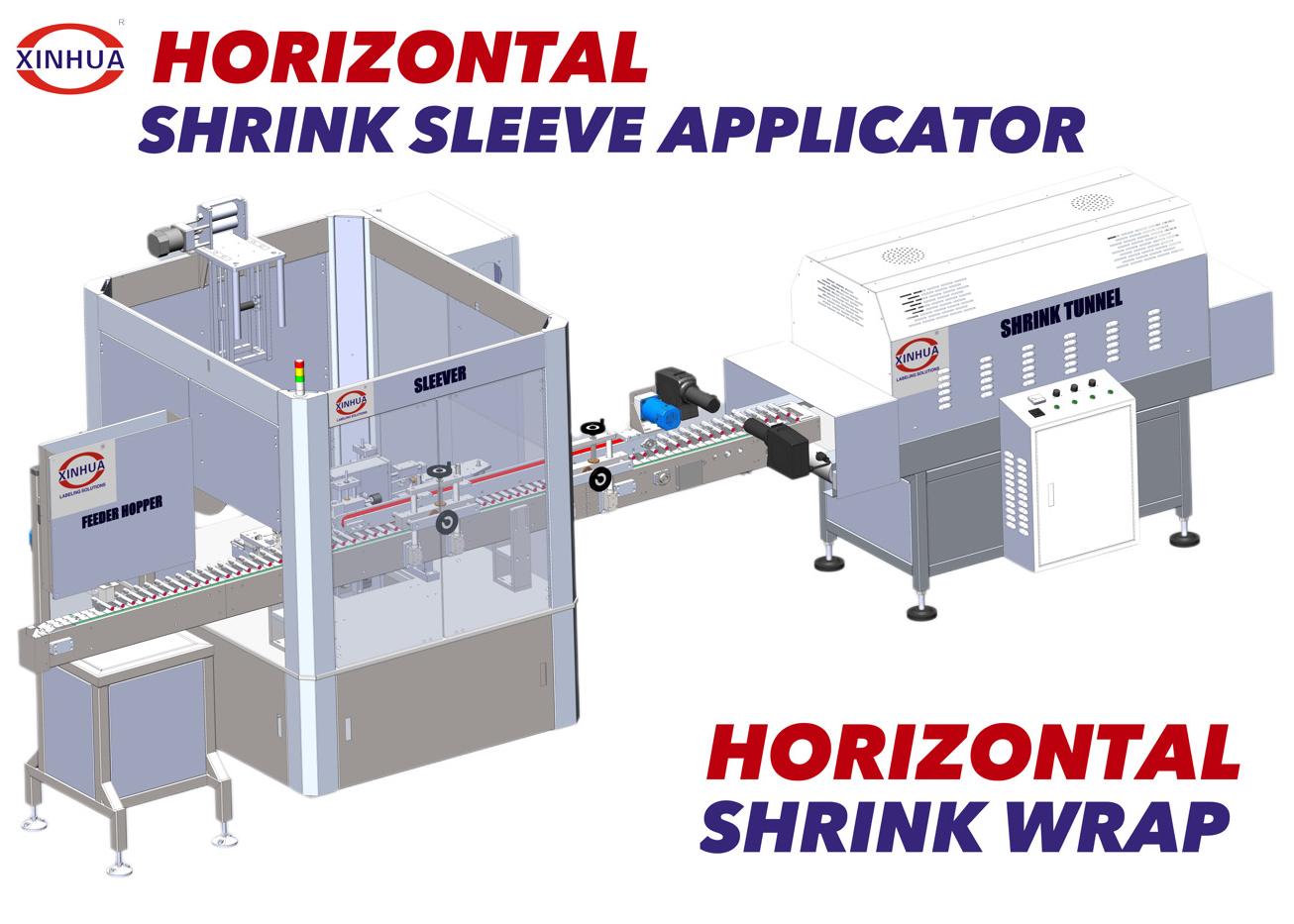 Horizontal Shrink Sleeve Label Applicator Machine SliderImage
